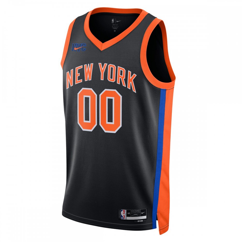 New York Knicks Unisex 2022/23 Swingman Custom Jersey - City Edition - Black-Pro Kit Vault | Brand New 26/27 Sports Jerseys